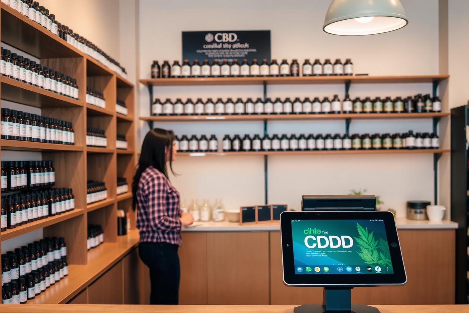 CBD Store POS in action